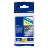 Brother White On Premium Silver Label Tape 24mm x 8m - TZEPR955